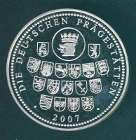 Németország 2007. "Német pénzverdék - Árpádházi Thüringiai Szt. Erzsébet" ffm emlékérem T:...