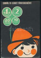 "Ebből is lehet főnyeremény", OTP kisplakát, fóliázva, 20x14 cm