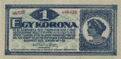 1920. 1K (2x) egymásutáni sorszámokkal T:I,I-