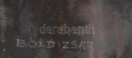 Boldizsár jelzéssel: Fekvő női akt. Pasztell, papír. Dekoratív, üvegezett fakeretben. 54x74 cm