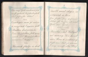 Szabó Gyula: Szépírás. Magyar és német folyóírás. H.n., Romwalter Alfréd. Kiadói papírkötés, viselte...