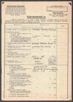 1928 Bp., a Budapesti Mérnöki Kamara határozata torboszlói Bereczky Roland gépészmérnök a Mérnökök N...