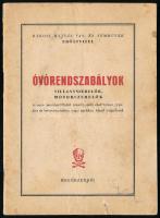 cca 1950 A Rákosi Mátyás Vas- és Fémművek által kiadott óvórendszabályok villanyszerelők, motorszerelők részére, 23p