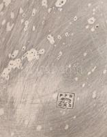 Asztali olaj/ecet/füszer kínáló Art deco-négy betétes, hozzávaló 2 db becsiszolt dugós asztali fűsze...