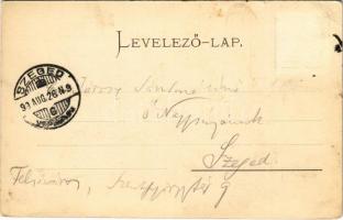 1899 (Vorläufer) Szentes, Állami Főgimnázium, Pusztaszeri romok, evangélikus református templom, K. ...