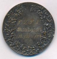1924. "P.Z.P.N. Budapest 31.VIII.1924" bronz focista díjérem (40mm) T:XF