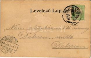 1902 Mezőhegyes, ménes. Art Nouveau, floral (Rb)