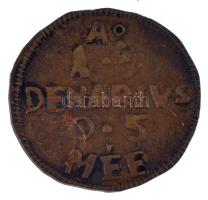 2011. II. Rákóczi Ferenc 1704-1711. ellenjegyes Denár mintájára készült Cu "MÉE" utánveret...