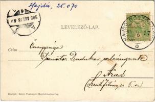 1905 Hajduböszörmény, Leányiskola. Kiadják Reich Testvérek