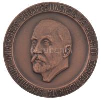 DN &quot;Scientiarum Universitas Budapestinensis de Rolando Eötvös Nominata / 1635 ELTE&quot; kétoldalas bronz emlékérem tokjában (60mm) T:AU