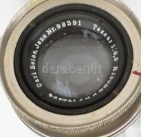 Carl Zeiss Jena Tessar 1:6,3. 150mm objektív teleobjektívnek szerelve. 13 cm Bőr tokkal