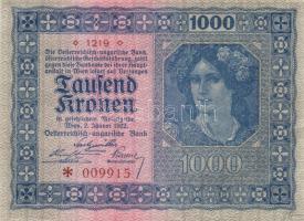 Ausztria/Osztrák Magyar Bank 1922. 1000K T:I
