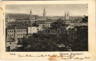 1907 Miskolc, látkép. Ferenczi B. kiadása (fl)