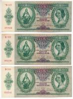 1936. 10P (3x) T:AU,F Adamo P9