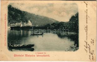 1900 Miskolc, Hámori tó. Kiadja Lővy József (ázott / wet damage)