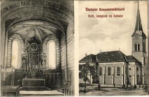 1907 Kunszentmiklós, Katolikus templom és belseje (EK)