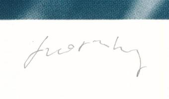 Borbély Ferenc Gusztáv (1948-): Tükörkép 4 (erotikus grafika). Ofszet, papír, jelzett. 14×20 cm