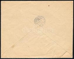 1945 (5. díjszabás) Budapest helyi ajánlott levél 4 db bélyeggel