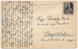 1944 Érsekcsanád, Református templom és lelkészlak. Hangya szövetkezet kiadása (EB)