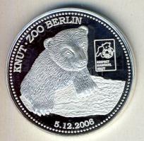 Németország 2007. "Berlini Állatkert" Ag 10,5g emlékérem T:PP