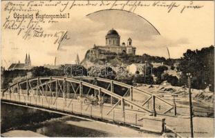 1903 Esztergom, Bazilika, híd. Kiadja Kardos Dezső 160. sz.