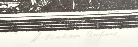 Ábrahám Rafael (1929-2014): Medicina. Litográfia, papír, jelzett, művészpéldány E.A. jelzéssel, 35x4...