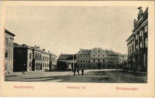 Szombathely, Széchenyi tér. Kiadja Knebel cs. és kir. udvari fényképész