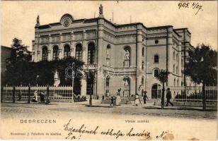 1905 Debrecen, Városi színház. Komáromi J. felvétele és kiadása (fl)