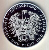 Németország DN "Boris Becker" Ag 20,3g bimetál emlékérem T:PP