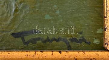 Tornyai jelzéssel: Kompozíció. Olaj, karton. 12,5x19 cm. Dekoratív fakeretben