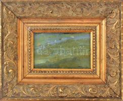 Tornyai jelzéssel: Kompozíció. Olaj, karton. 12,5x19 cm. Dekoratív fakeretben