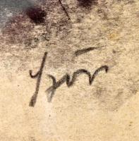 Szőnyi István (1894-1960): Férfi portré (önarckép?). Szén, papír. Jelezve jobbra lent. Proveniencia:...