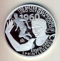 Németország DN "Armin Hary olimpiai aranyérmes futó" Ag 20g emlékérem T:PP