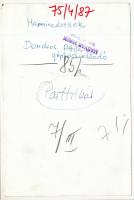 1975 "Harmincévesek - Domokos Attila gépkocsi előadó", sajtófotó, a hátoldalon feliratozot...