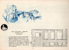 Nyaralóépítés a Balaton parton. Szerk.: Bánszky Zoltán - Egressy Imre. Bp.,1962,É. M. Építésügyi Dok...