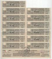 Budapest 1916. "A Magyar Korona Országai 6%-kal kamatozó Járadékkölcsön" államadóssági köt...