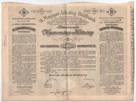 Budapest 1906. "A Magyar Jelzálog-Hitelbank Nyeremény-Kötvénye" "A" és "B&q...
