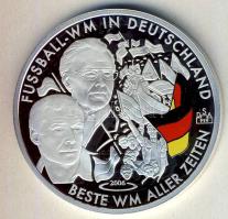 Németország DN "Futball világbajnok Németországban" Ag 20,3g multicolor emlékérem T:PP