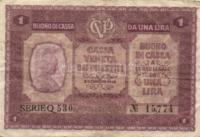 Olaszország/Velence/osztrák-magyar megszállás 1918. 5c, 10c, 50c, 1L, 2L T:II/III,III