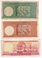 Görögország 1939. 50D + 1941. 50D + 1955. 100D T:F
Greece 1939. 50 Drachmai + 1941. 50 Drachmai + 1...