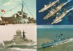 9 db MODERN hadihajós motívum képeslap / 9 modern warship motive postcards