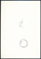 Lucien Hervé (1910-2007): Árnyék és grafiti. Lucien Hervé francia - magyar származású fotós pecsétte...