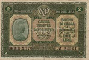 Olaszország/Velence/osztrák-magyar megszállás 1918. 5c, 10c, 50c, 1L, 2L T:II/III,III