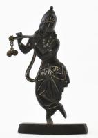 Krisna figura 11 cm Festett fém 11 cm