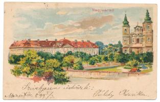 1899 (Vorläufer) Nagyvárad, Oradea; Kunstanstalt Kosmos 76. litho s: Geiger R. (felszíni sérülés / surface damage)