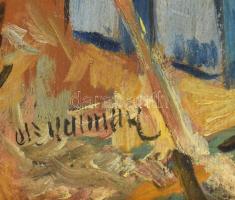 Olvashatatlan jelzéssel: Hegyvidéki táj. Olaj, falemez. 41,5x35 cm. Dekoratív fakeretben