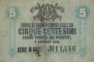 Olaszország/Velence/osztrák-magyar megszállás 1918. 5c, 10c, 1L, 2L T:II/III,III