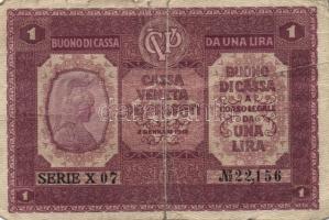 Olaszország/Velence/osztrák-magyar megszállás 1918. 5c, 10c, 1L, 2L T:II/III,III