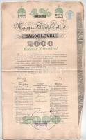 Budapest 1902-1913. "Magyar Földhitel Intézet" 4% záloglevele 200K-ról + 2000K-ról + 10.00...