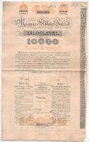 Budapest 1902-1913. "Magyar Földhitel Intézet" 4% záloglevele 200K-ról + 2000K-ról + 10.00...